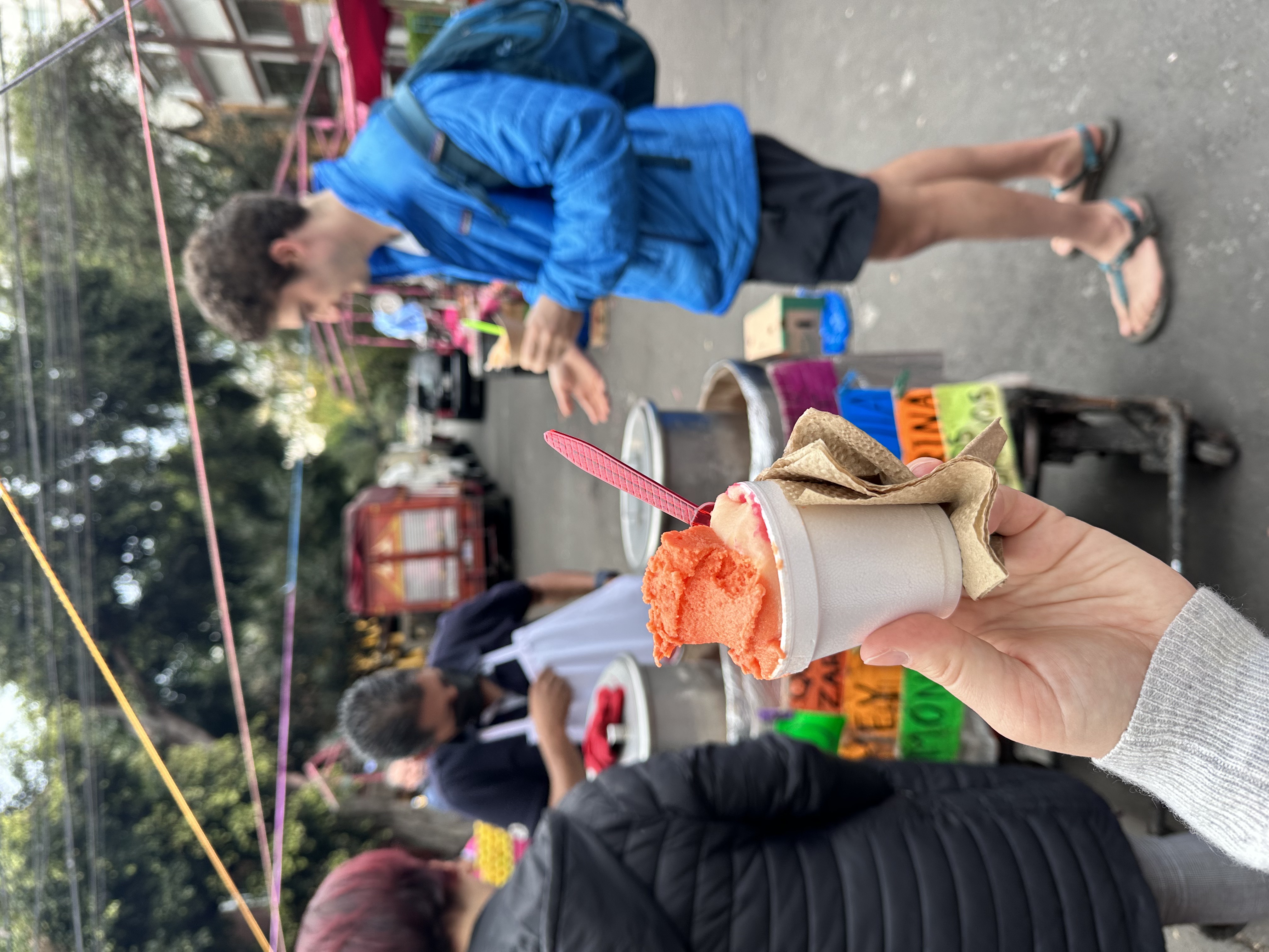 Ice cream at market